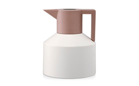 Geo vacuum flask white beige sideview